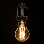 GloboStar® 99038 LED Long Filament Bulb E27 A60 Globe 10W 900lm 360° AC 220-240V IP20 D6 x H10.5cm Ultra Θερμό Λευκό 2200K με Μελί Γυαλί - Dimmable - 3 Years Warranty