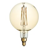 GloboStar® 99165 Λάμπα LED Long Filament E27 G200 PITAYAS Γλόμπος 8W 720lm 360° AC 220-240V IP20 Φ20 x Υ30cm Ultra Θερμό Λευκό 2200K με Μελί Γυαλί - Dimmable - 3 Χρόνια Εγγύηση