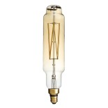 GloboStar® 99168 Λάμπα LED Long Filament E27 BTT80 BANANAS Γλόμπος 8W 720lm 360° AC 220-240V IP20 Φ7.8 x Υ34.5cm Ultra Θερμό Λευκό 2200K με Μελί Γυαλί - Dimmable - 3 Χρόνια Εγγύηση
