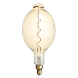 GloboStar® 99170 Λάμπα LED Soft S Spiral Filament E27 BT180 MANGOS Γλόμπος 6W 420lm 360° AC 220-240V IP20 Φ18 x Υ39cm Ultra Θερμό Λευκό 2200K με Μελί Γυαλί - Dimmable - 3 Years Warranty