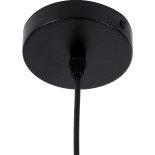 GloboStar® SHANGHAI 01025-A Μοντέρνο Κρεμαστό Φωτιστικό Καμπάνα Μονόφωτο 1 x E27 IP20 Μαύρο & Χρυσό Μέταλλο - Μ24 x Π24 x Υ30cm