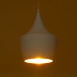 GLOBOSTAR® SHANGHAI 01026 Μοντέρνο Κρεμαστό Φωτιστικό Οροφής με Ντουί 3 x E27 AC 220-240V IP20 - Λευκό & Χρυσό - Μ79.5 x Π79.5 x Υ38cm - Σετ 3 Τεμαχίων