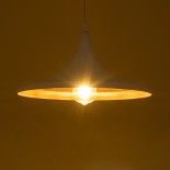 GLOBOSTAR® SHANGHAI 01026 Μοντέρνο Κρεμαστό Φωτιστικό Οροφής με Ντουί 3 x E27 AC 220-240V IP20 - Λευκό & Χρυσό - Μ79.5 x Π79.5 x Υ38cm - Σετ 3 Τεμαχίων