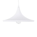 GLOBOSTAR® SHANGHAI 01026-B Μοντέρνο Κρεμαστό Φωτιστικό Οροφής με Ντουί 1 x E27 AC 220-240V IP20 - Λευκό & Χρυσό - Μ37 x Π37 x Υ17cm