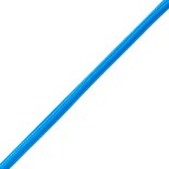 GloboStar® CABLITO 61558 Μοντέρνο Κρεμαστό Φωτιστικό Ανάρτηση Μονόφωτο 1 x E27 IP20 Μπλε Σιλικόνη - Μ4 x Π4 x Υ110cm