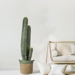 GloboStar® Artificial Garden CARNEGIEA CACTUS 20121 Τεχνητό Διακοσμητικό Φυτό Κάκτος Σαγκουάρο Υ80cm