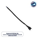 GloboStar® 226033 Connector AC/DC Max 10m Τροφοδοσίας Για Όλες τις Μονόχρωμες Epistar Wide Ταινίες LED Διπλής Σειράς DC 230V 2 Pin Μ25 x Π1.6 x Y0.8cm