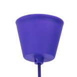 GloboStar® CABLITO 61560 Μοντέρνο Κρεμαστό Φωτιστικό Ανάρτηση Μονόφωτο 1 x E27 IP20 Μωβ Σιλικόνη - Μ4 x Π4 x Υ110cm