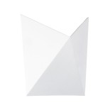 GloboStar® STEALTH 60518 Φωτιστικό Τοίχου - Απλίκα Αρχιτεκτονικού Φωτισμού Εσωτερικού/Εξωτερικού Χώρου Up or Down LED 10W 1000lm 60° AC220-240V Αδιάβροχο IP65 - Σώμα Αλουμινίου & Tempered Glass - Μ17 x Π17 x Υ7.5cm - Θερμό Λευκό 2700K - Λευκό - Bridgelux 