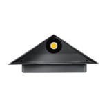 GloboStar® STEALTH 60519 Φωτιστικό Τοίχου - Απλίκα Αρχιτεκτονικού Φωτισμού Εσωτερικού/Εξωτερικού Χώρου Up or Down LED 10W 1000lm 60° AC220-240V Αδιάβροχο IP65 - Σώμα Αλουμινίου & Tempered Glass - Μ17 x Π7.5 x Υ17cm - Θερμό Λευκό 2700K - Γκρι Ανθρακί - Bri