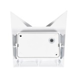 GloboStar® STEALTH 60521 Φωτιστικό Τοίχου - Απλίκα Αρχιτεκτονικού Φωτισμού Εσωτερικού/Εξωτερικού Χώρου Up or Down LED 10W 1100lm 60° AC220-240V Αδιάβροχο IP65 - Σώμα Αλουμινίου & Tempered Glass - Μ17 x Π17 x Υ7.5cm - Φυσικό Λευκό 4500K - Λευκό - Bridgelux