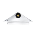 GloboStar® STEALTH 60521 Φωτιστικό Τοίχου - Απλίκα Αρχιτεκτονικού Φωτισμού Εσωτερικού/Εξωτερικού Χώρου Up or Down LED 10W 1100lm 60° AC220-240V Αδιάβροχο IP65 - Σώμα Αλουμινίου & Tempered Glass - Μ17 x Π17 x Υ7.5cm - Φυσικό Λευκό 4500K - Λευκό - Bridgelux