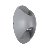 GloboStar® JEREMY 60531 Φωτιστικό Τοίχου - Απλίκα Αρχιτεκτονικού Φωτισμού Εσωτερικού/Εξωτερικού Χώρου Up & Down LED 10W 1000lm 60° AC220-240V Αδιάβροχο IP65 - Σώμα Αλουμινίου & Tempered Glass - Μ16 x Π10 x Υ7cm - Θερμό Λευκό 2700K - Γκρι Ανθρακί - Bridgel