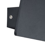 GLOBOSTAR® CUADRADO 60571 Μοντέρνο Φωτιστικό Τοίχου - Απλίκα LED 10W 1000lm 60° AC 220-240V Αδιάβροχο IP65 Θερμό Λευκό 2700K - Bridgelux COB Chip & TÜV SÜD Driver - Μαύρο Ματ - Μ14 x Π14 x Υ4.5cm - 5 Χρόνια Εγγύηση