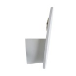 GloboStar® REDONDO 60572 Φωτιστικό Τοίχου - Απλίκα Αρχιτεκτονικού Φωτισμού Εσωτερικού/Εξωτερικού Χώρου Up or Down LED 10W 1000lm 60° AC220-240V Αδιάβροχο IP65 - Σώμα Αλουμινίου & Tempered Glass - Μ14 x Π14 x Υ5cm - Θερμό Λευκό 2700K - Λευκό - Bridgelux Ch