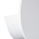 GloboStar® REDONDO 60572 Φωτιστικό Τοίχου - Απλίκα Αρχιτεκτονικού Φωτισμού Εσωτερικού/Εξωτερικού Χώρου Up or Down LED 10W 1000lm 60° AC220-240V Αδιάβροχο IP65 - Σώμα Αλουμινίου & Tempered Glass - Μ14 x Π14 x Υ5cm - Θερμό Λευκό 2700K - Λευκό - Bridgelux Ch