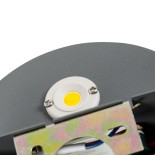 GLOBOSTAR® REDONDO 60573 Μοντέρνο Φωτιστικό Τοίχου - Απλίκα LED 10W 1000lm 60° AC 220-240V Αδιάβροχο IP65 Θερμό Λευκό 2700K - Bridgelux COB Chip & TÜV SÜD Driver - Γκρι Ανθρακί Ματ - Μ14 x Π14 x Υ4.5cm - 5 Χρόνια Εγγύηση