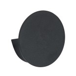 GloboStar® REDONDO 60574 Φωτιστικό Τοίχου - Απλίκα Αρχιτεκτονικού Φωτισμού Εσωτερικού/Εξωτερικού Χώρου Up or Down LED 10W 1000lm 60° AC220-240V Αδιάβροχο IP65 - Σώμα Αλουμινίου & Tempered Glass - Μ14 x Π14 x Υ4.5cm - Θερμό Λευκό 2700K - Μαύρο - Bridgelux 
