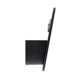 GloboStar® REDONDO 60574 Φωτιστικό Τοίχου - Απλίκα Αρχιτεκτονικού Φωτισμού Εσωτερικού/Εξωτερικού Χώρου Up or Down LED 10W 1000lm 60° AC220-240V Αδιάβροχο IP65 - Σώμα Αλουμινίου & Tempered Glass - Μ14 x Π14 x Υ4.5cm - Θερμό Λευκό 2700K - Μαύρο - Bridgelux 