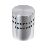 GloboStar® STAINS 60593 Φωτιστικό Τοίχου - Απλίκα Αρχιτεκτονικού Φωτισμού Εσωτερικού Χώρου LED 5W 350lm 360° AC 220-240V IP44 Φ5.5 x Υ7cm - Θερμό Λευκό 2700K - Νίκελ Ματ - Bridgelux Chip - 3 Χρόνια Εγγύηση