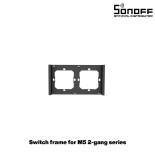 GloboStar® 80084 SONOFF SwitchMan M5-80 Wall Frame 2 Way - L15.7 X W8.6 X H1.48CM