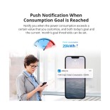 GloboStar® 80083 SONOFF POWR316 POW ORIGIN Smart LAN & WiFi 2.4GHz Power Meter Switch AC 100-240V Max 16A