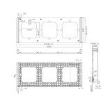 GloboStar® 80085 SONOFF SwitchMan M5-80 Wall Frame 3 Way - L22.8 X W8.6 X H1.48CM
