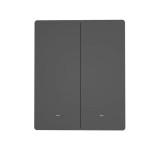GloboStar® 80088 SONOFF M5-2C-80 SwitchMan Mechanical Smart Switch WiFi & Bluetooth AC 100-240V Max 10A 2200W (5A/Way) 2 Way