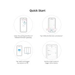 GloboStar® 80093 SONOFF R5-3C Free Wiring eWeLink Remote Switchman Smart Wall Stick-On Switch WiFi With 2 x Battery 3V 2032 3 Way
