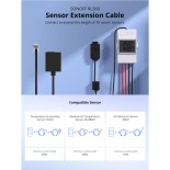 GloboStar® 80103 SONOFF RL560 Sensor Extension Cable 5m for THS01 - DS18B20 - MS01 With RJ9 4P4C Connector