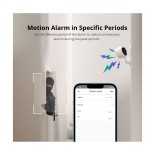 GloboStar® 80105 SONOFF S-CAM Slim Smart Home Security Camera WiFi 2.4GHz 1080P 130° Two Way Audio - Local & Cloud Storage - Nigh Vision - Motion Detection - Motion Alarm DC 5V 1A