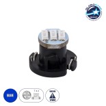 GloboStar® T4.2 81012 Λάμπα Αυτοκινήτου LED 3xSMD4014 0.18W 28lm 120° DC 12V  IP20 Μ1 x Π1 x Υ0.8cm Μπλε