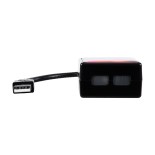 GloboStar® 81847 Διακοσμητικό Φωτιστικό Ειδικών Φωτορυθμικών Εφέ PARTY Disco LASER DC 5V με Καλώδιο Τροφοδοσίας USB Μπλέ Κόκκινο IP20 Μ26.5 x Π4.5 x Υ2.5cm