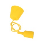 GloboStar® CABLITO 61555 Μοντέρνο Κρεμαστό Φωτιστικό Ανάρτηση Μονόφωτο 1 x E27 IP20 Κίτρινο Σιλικόνη - Μ4 x Π4 x Υ110cm
