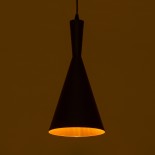 GloboStar® SHANGHAI 01025 Μοντέρνο Κρεμαστό Φωτιστικό Καμπάνα Σετ Τρίφωτο 3 x E27 IP20 Μαύρο & Χρυσό Μέταλλο - Μ79.5 x Π79.5 x Υ38cm