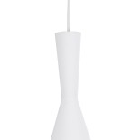 GloboStar® SHANGHAI 01026-C Μοντέρνο Κρεμαστό Φωτιστικό Καμπάνα Μονόφωτο 1 x E27 IP20 Λευκό & Χρυσό Μέταλλο - Μ19 x Π19 x Υ38cm