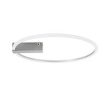 GLOBOSTAR® CINDERELLA 60983 Μοντέρνο Φωτιστικό Οροφής LED 30W 3360lm 360° AC 220-240V IP20 Ρυθμιζόμενο Λευκό CCT με Χειριστήριο από 2700K έως 6000K Dimmable - Lumileds SMD Chip - Νίκελ Βούρτσας - Μ50 x Π50 x Υ5cm - 3 Χρόνια Εγγύηση