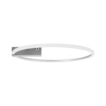 GLOBOSTAR® CINDERELLA 60983 Μοντέρνο Φωτιστικό Οροφής LED 30W 3360lm 360° AC 220-240V IP20 Ρυθμιζόμενο Λευκό CCT με Χειριστήριο από 2700K έως 6000K Dimmable - Lumileds SMD Chip - Νίκελ Βούρτσας - Μ50 x Π50 x Υ5cm - 3 Χρόνια Εγγύηση