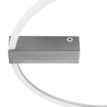 GLOBOSTAR® CINDERELLA 60983 Μοντέρνο Φωτιστικό Οροφής LED 30W 3360lm 360° AC 220-240V IP20 Ρυθμιζόμενο Λευκό CCT με Χειριστήριο από 2700K έως 6000K Dimmable - Lumileds SMD Chip - Νίκελ Βούρτσας - Μ50 x Π50 x Υ5cm - 3 Χρόνια Εγγύηση