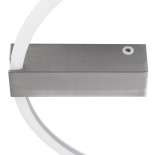 GLOBOSTAR® CINDERELLA 60983 Μοντέρνο Φωτιστικό Οροφής LED 30W 3360lm 360° AC 220-240V IP20 Ρυθμιζόμενο Λευκό CCT με Χειριστήριο από 2700K έως 6000K Dimmable - Lumileds SMD Chip - Νίκελ Βούρτσας - Μ50 x Π50 x Υ5cm - 3 Χρόνια Εγγύηση