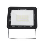 GloboStar® ATLAS 61426 Επαγγελματικός Προβολέας LED 100W 12000lm 120° AC 220-240V - Αδιάβροχος IP67 - Μ27 x Π4 x Υ21cm - Μαύρο - Φυσικό Λευκό 4500K - LUMILEDS Chips - TÜV Rheinland Certified - 5 Years Warranty