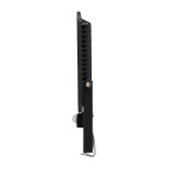GloboStar® AURORA 61443 Επαγγελματικός Προβολέας LED 100W 12500lm 120° AC 220-240V με Ενσωματωμένο Ρυθμιζόμενο Αισθητήρα Κίνησης PIR - Αδιάβροχος IP67 - Μ25 x Π6.5 x Υ27.5cm - Μαύρο - Ψυχρό Λευκό 6000K - LUMILEDS Chips - TÜV Rheinland Certified - 3 Years 