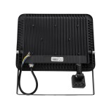 GloboStar® AURORA 61443 Επαγγελματικός Προβολέας LED 100W 12500lm 120° AC 220-240V με Ενσωματωμένο Ρυθμιζόμενο Αισθητήρα Κίνησης PIR - Αδιάβροχος IP67 - Μ25 x Π6.5 x Υ27.5cm - Μαύρο - Ψυχρό Λευκό 6000K - LUMILEDS Chips - TÜV Rheinland Certified - 3 Years 