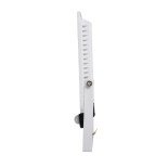 GloboStar® AURORA 61444 Επαγγελματικός Προβολέας LED 100W 12500lm 120° AC 220-240V με Ενσωματωμένο Ρυθμιζόμενο Αισθητήρα Κίνησης PIR - Αδιάβροχος IP67 - Μ25 x Π6.5 x Υ27.5cm - Λευκό - Ψυχρό Λευκό 6000K - LUMILEDS Chips - TÜV Rheinland Certified - 3 Years 