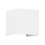 GloboStar® AXIS-S 60566 Φωτιστικό Τοίχου - Απλίκα Αρχιτεκτονικού Φωτισμού Εσωτερικού/Εξωτερικού Χώρου Up & Down LED 10W 1250lm 10 έως 60° AC 220-240V Αδιάβροχο IP65 Μ10 x Π10 x Υ10cm - Ψυχρό Λευκό 6000K - Λευκό - Bridgelux Chip - 3 Χρόνια Εγγύηση