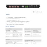 GloboStar® 71570 D32C SKYDANCE DC DMX & RDM Dimmer High Speed Controller / Constant Current Decoder 32 Καναλιών DC 12-48V 32 x 700mA 34W - Max 22.5A 1075W - IP20 Μ48 x Π26 x Υ5cm - 5 Years Warranty