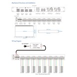 GloboStar® 71570 D32C SKYDANCE DC DMX & RDM Dimmer High Speed Controller / Constant Current Decoder 32 Καναλιών DC 12-48V 32 x 700mA 34W - Max 22.5A 1075W - IP20 Μ48 x Π26 x Υ5cm - 5 Years Warranty