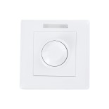 GloboStar® 73317 Επιτοίχιο Dimmer με Ασύρματο Χειριστήριο RF DC 12-24V για Μονόχρωμα Προϊόντα LED 16A Max 384W Μ9 x Π9 x Υ4.5cm - 2 Χρόνια Εγγύηση