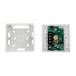 GloboStar® 73317 Επιτοίχιο Dimmer με Ασύρματο Χειριστήριο RF DC 12-24V για Μονόχρωμα Προϊόντα LED 16A Max 384W Μ9 x Π9 x Υ4.5cm - 2 Χρόνια Εγγύηση