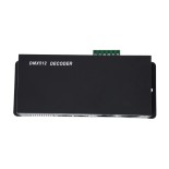 GLOBOSTAR® RGBCONTROLLER 73490 DC DMX Master Dimmer / Controller / Decoder Υψηλής Ταχύτητας με 3 x 8A 192W Κανάλια DC 12-24V 24A 576W Max IP20 - DMX512 & RDM - Μ16 x Π9 x Υ6cm - 2 Χρόνια Εγγύηση
